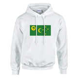 Sweat à capuche îles cocos coton mélangé broderie