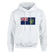 Sweat à capuche îles pitcairn coton mélangé brodé