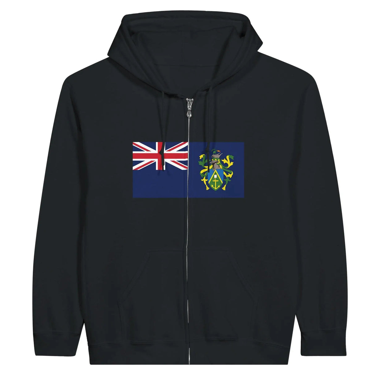 Sweat à capuche îles pitcairn coton mélangé broderie