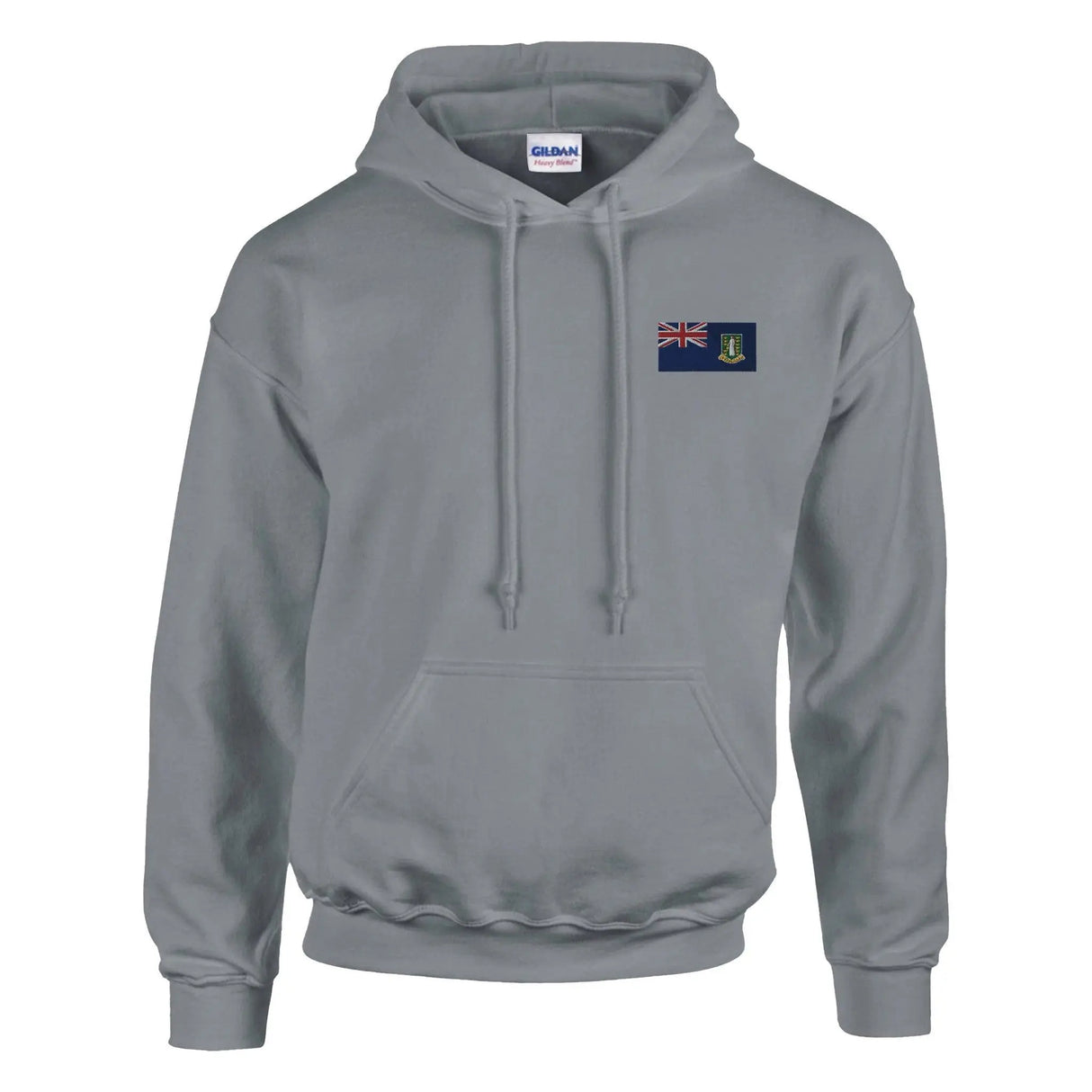 Sweat à capuche îles vierges britanniques broderie coton
