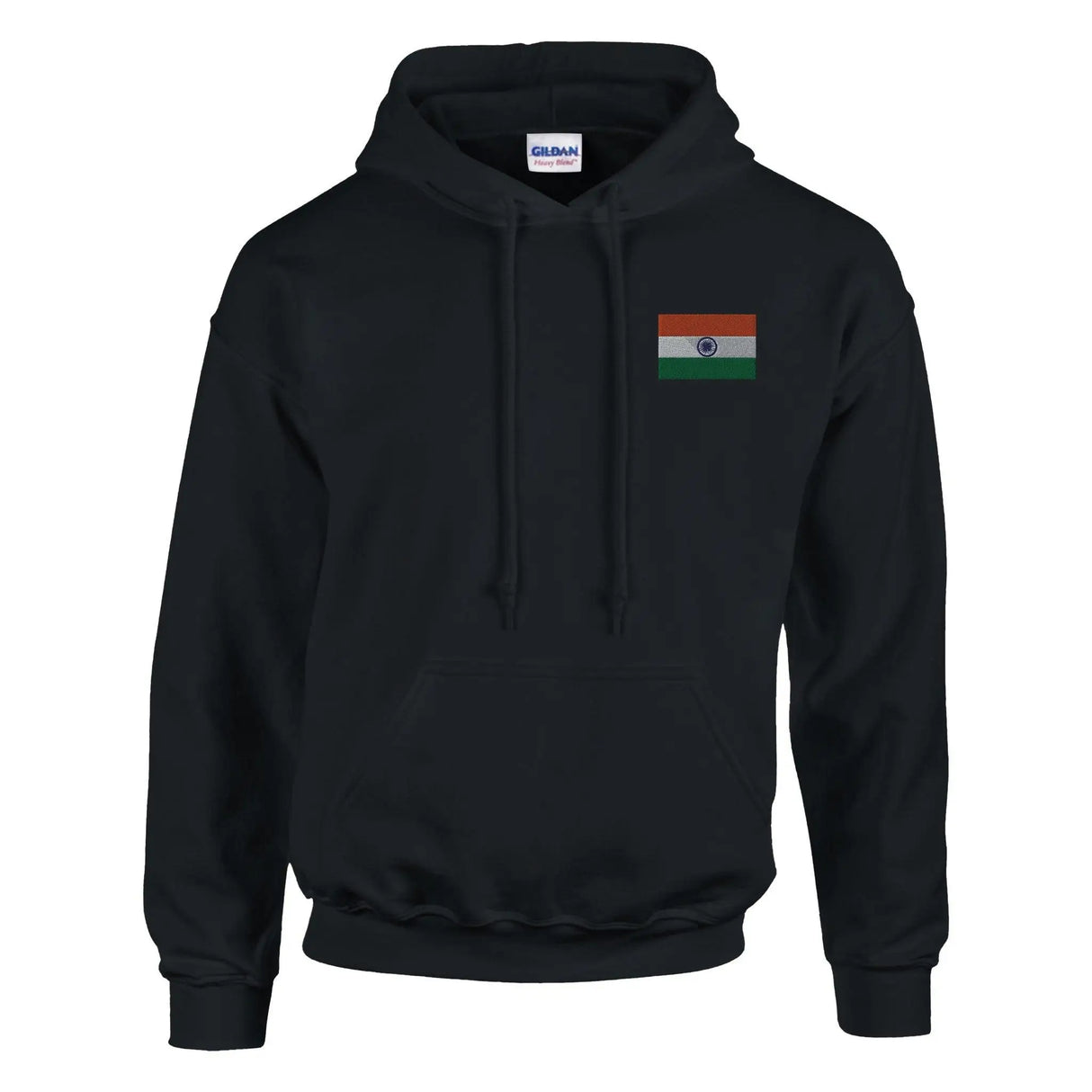 Sweat à capuche inde coton mélangé broderie couleur