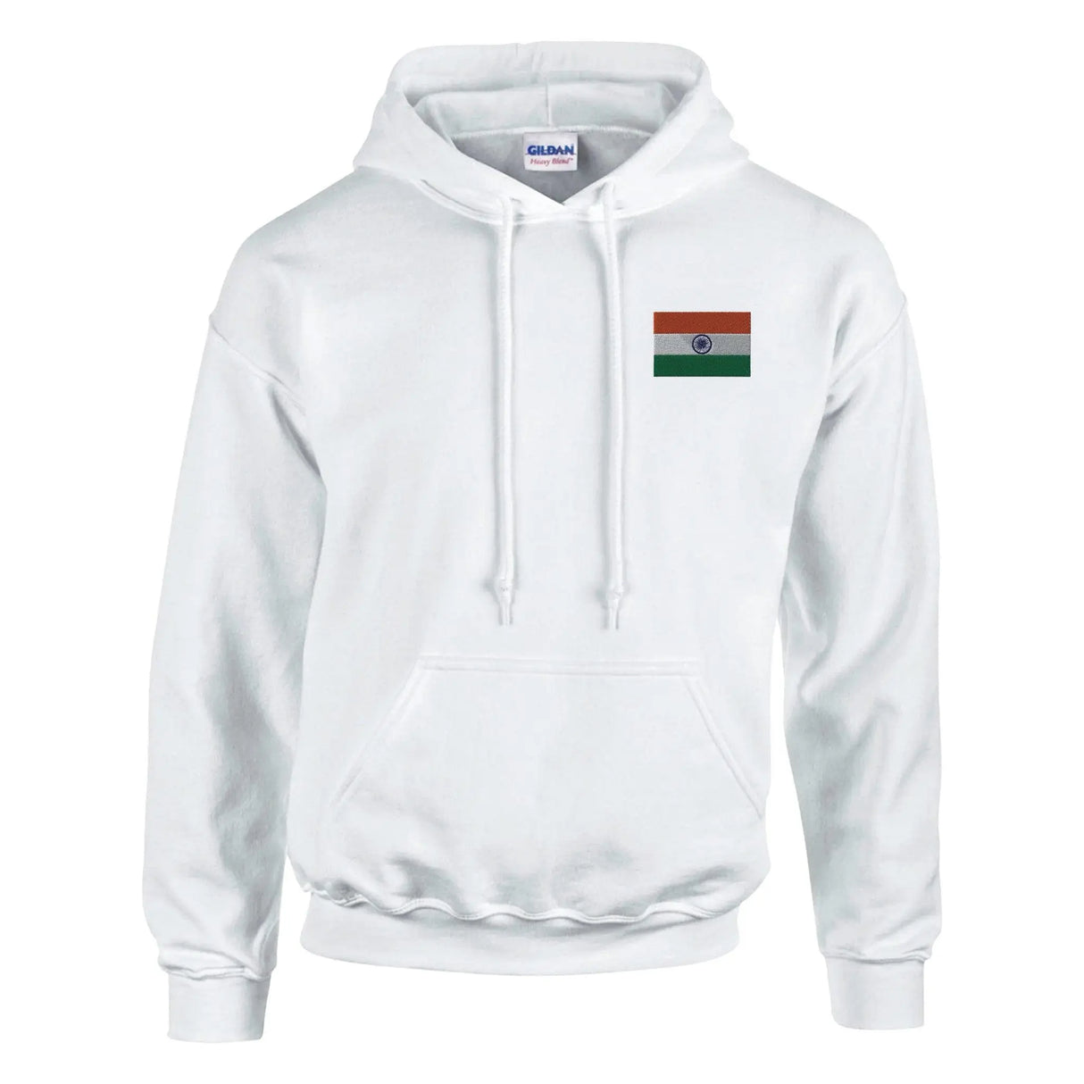 Sweat à capuche inde coton mélangé broderie couleur