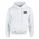 Sweat à capuche inde coton mélangé broderie couleur