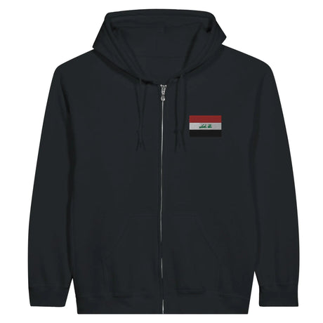 Sweat à capuche irak coton mélangé broderie couleur