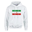 Sweat à capuche iran coton mélangé broderie couleur