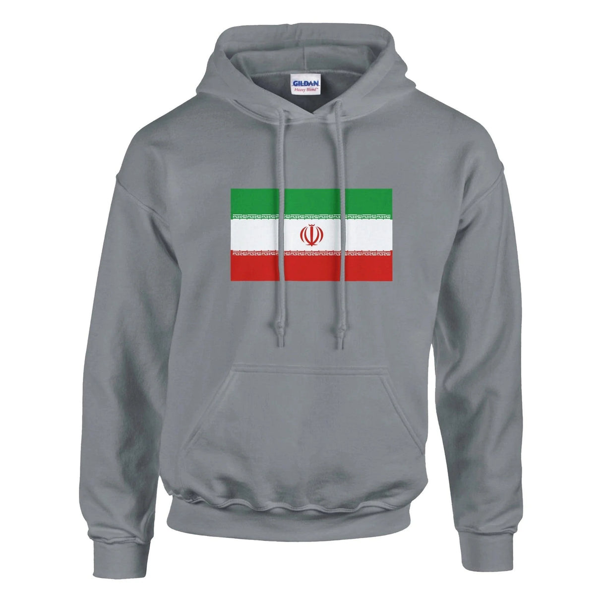 Sweat à capuche iran coton mélangé broderie couleur