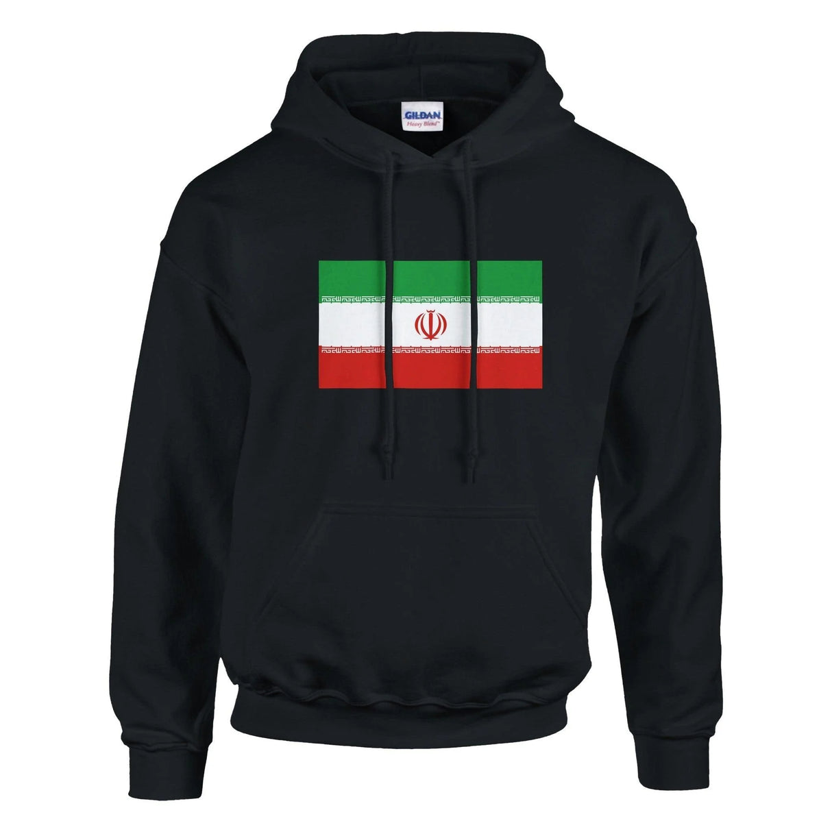 Sweat à capuche iran coton mélangé broderie couleur