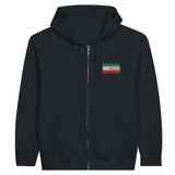 Sweat à capuche iran coton mélangé broderie couleur