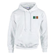 Sweat à capuche irlande broderie couleur coton mélangé