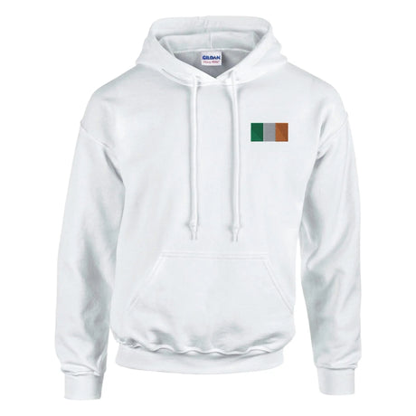 Sweat à capuche irlande broderie couleur coton mélangé