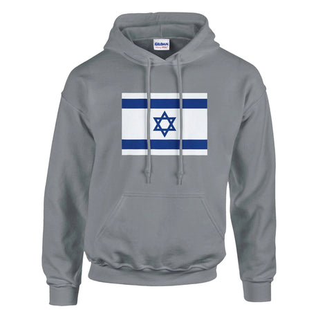 Sweat à capuche israël coton mélangé brodé confortable