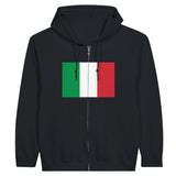 Sweat à capuche italie coton mélangé broderie confort optimal