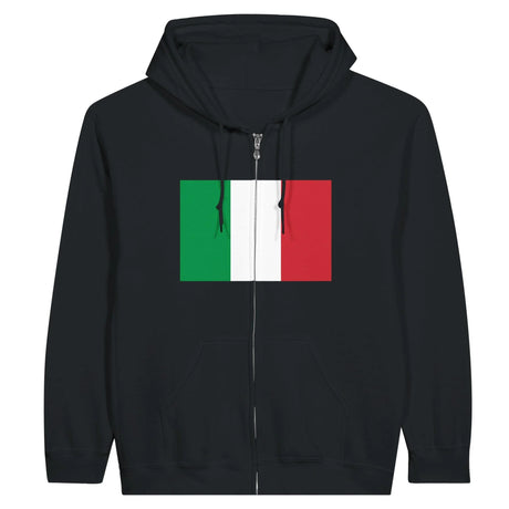 Sweat à capuche italie coton mélangé broderie confort optimal