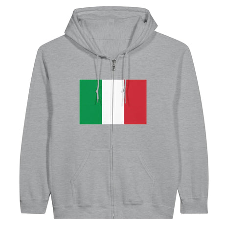 Sweat à capuche italie coton mélangé broderie confort optimal