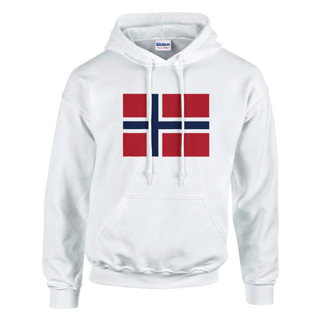 Sweat à capuche jan mayen coton mélangé broderie
