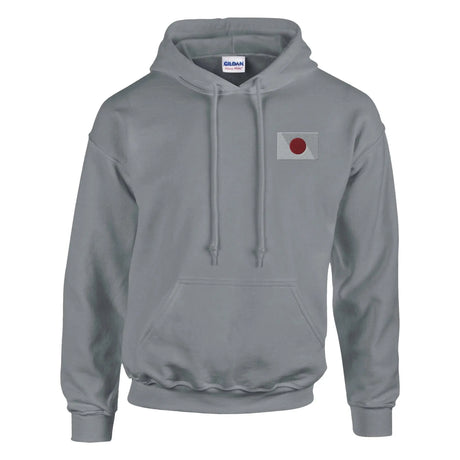Sweat à capuche japon brodé coton mélangé capuche drapeau