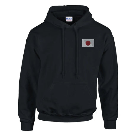 Sweat à capuche japon brodé coton mélangé capuche drapeau