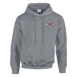 Sweat à capuche jersey coton mélangé broderie couleur