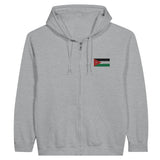 Sweat à capuche jordanie broderie couleur coton mélangé