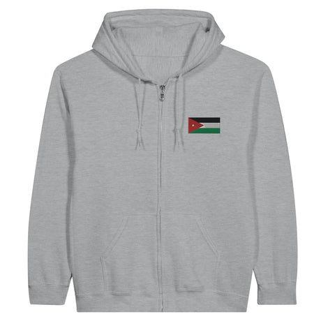 Sweat à capuche jordanie broderie couleur coton mélangé