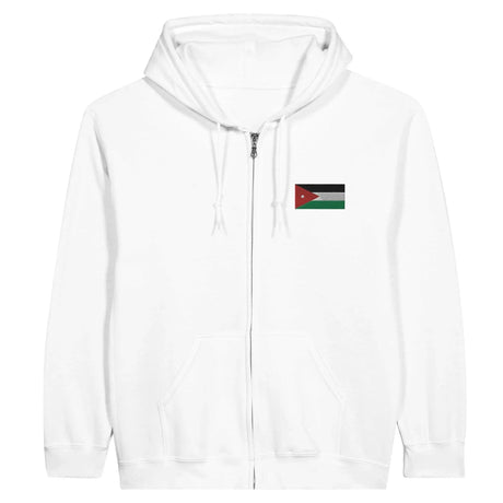 Sweat à capuche jordanie broderie couleur coton mélangé