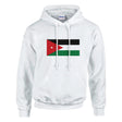 Sweat à capuche jordanie coton mélangé broderie couleur