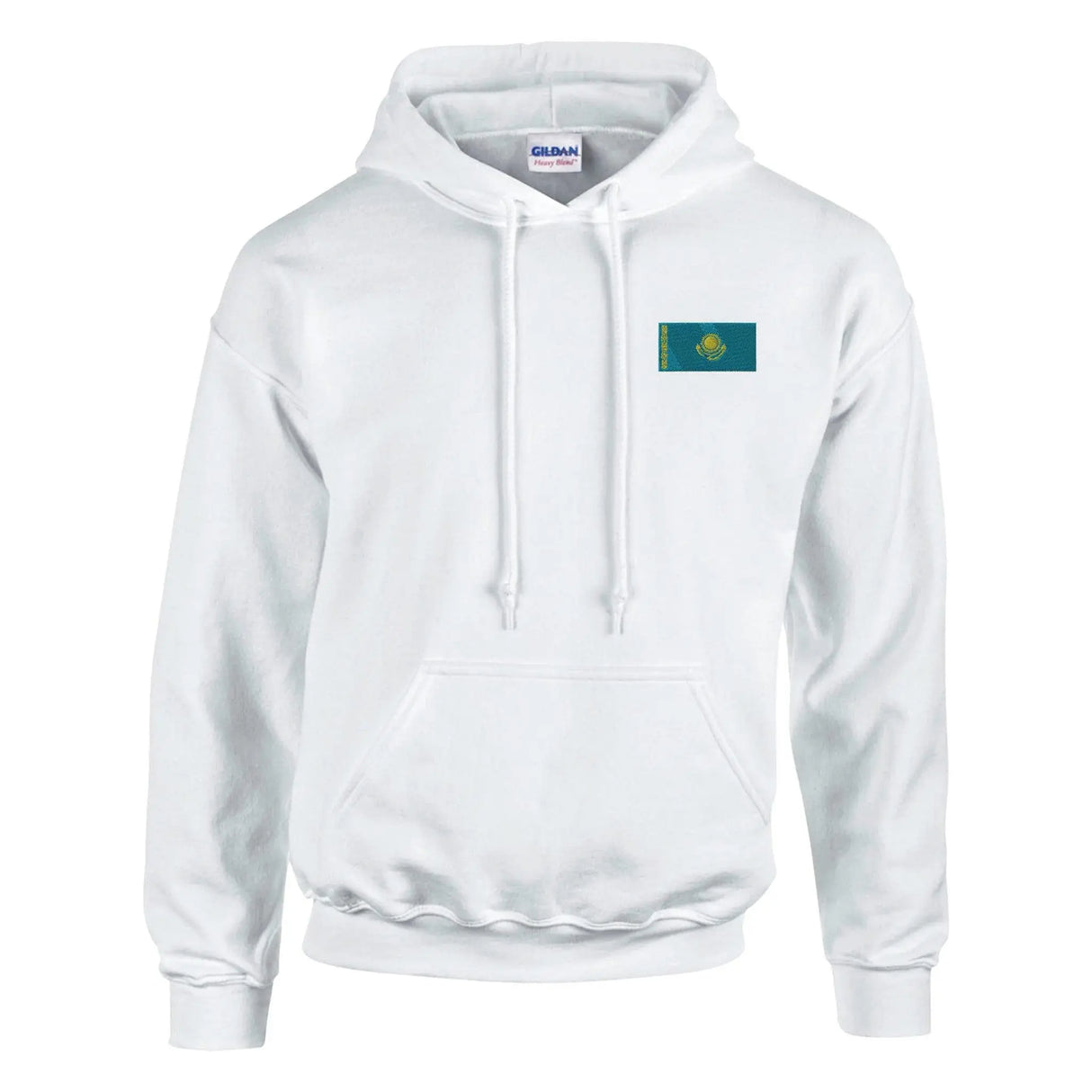 Sweat à capuche kazakhstan coton mélangé broderie couleur