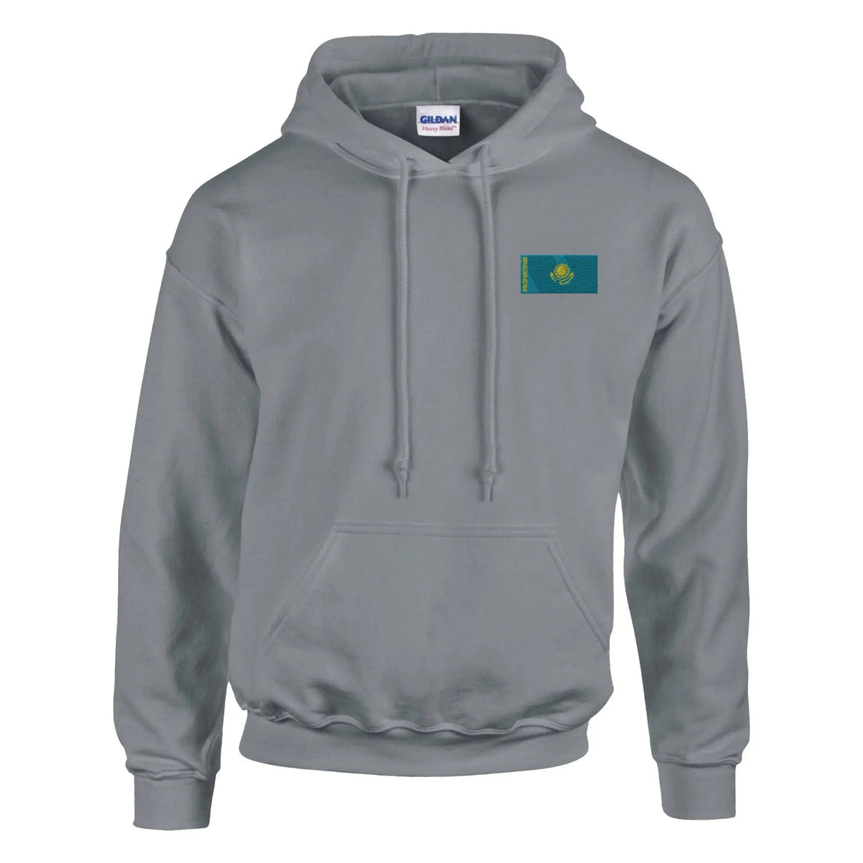 Sweat à capuche kazakhstan coton mélangé broderie couleur