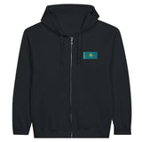 Sweat à capuche kazakhstan coton mélangé broderie couleur