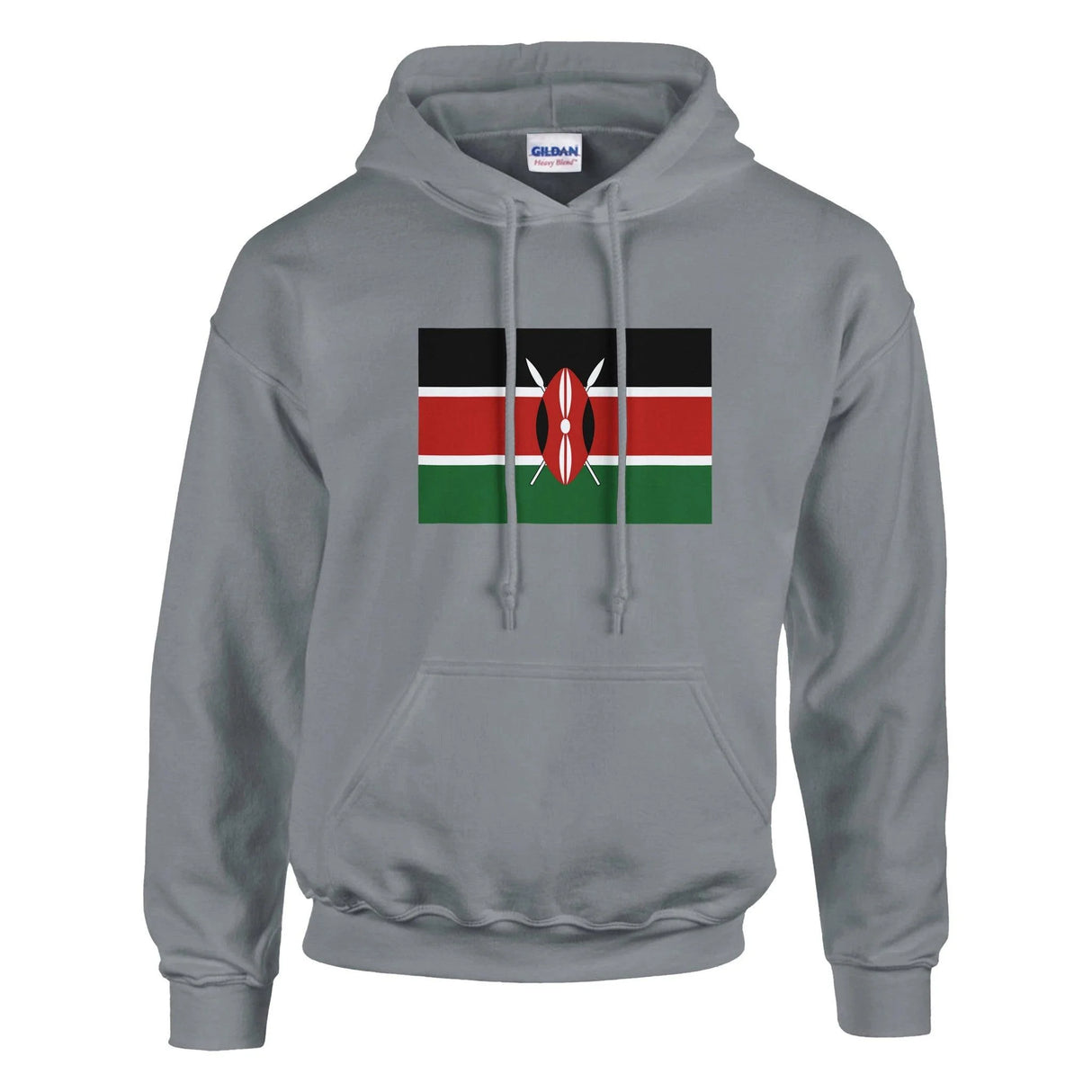 Sweat à capuche kenya coton mélangé broderie confortable