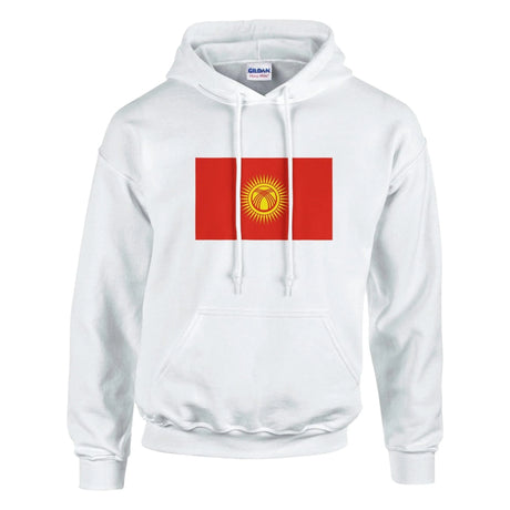 Sweat à capuche kirghizistan coton mélangé broderie