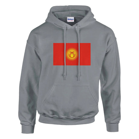 Sweat à capuche kirghizistan coton mélangé broderie