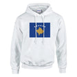 Sweat à capuche kosovo coton mélangé broderie patriotique