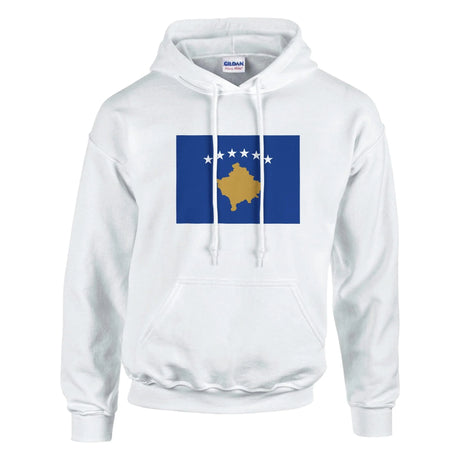 Sweat à capuche kosovo coton mélangé broderie patriotique
