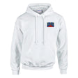 Sweat à capuche la réunion coton mélangé broderie