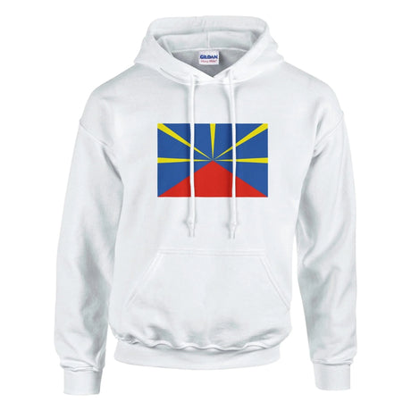 Sweat à capuche la réunion coton mélangé broderie