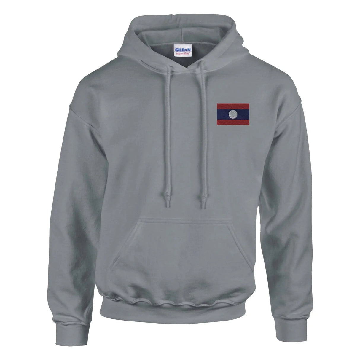 Sweat à capuche laos brodé coton mélangé confort supérieur