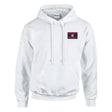 Sweat à capuche laos brodé coton mélangé confort supérieur