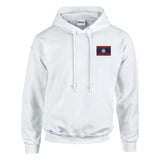 Sweat à capuche laos brodé coton mélangé confort supérieur