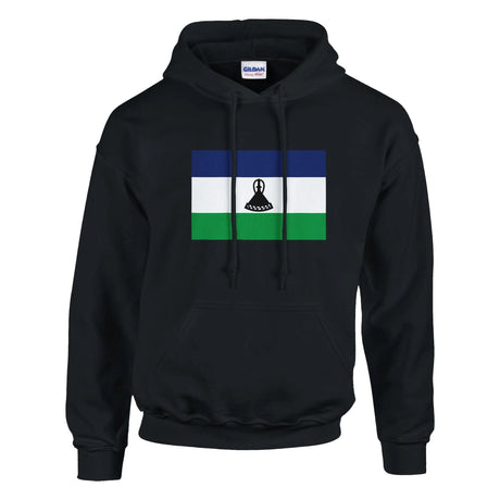 Sweat à capuche lesotho coton mélangé broderie couleur