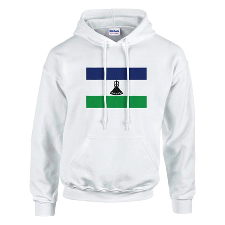 Sweat à capuche lesotho coton mélangé broderie couleur