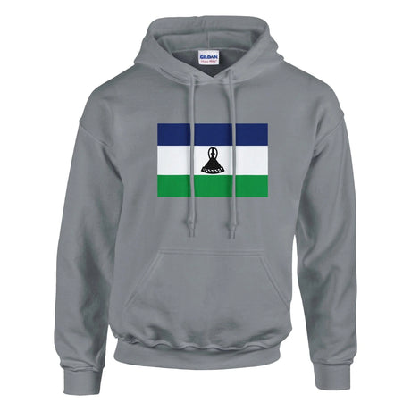 Sweat à capuche lesotho coton mélangé broderie couleur