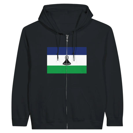 Sweat à capuche lesotho coton mélangé broderie drapeau