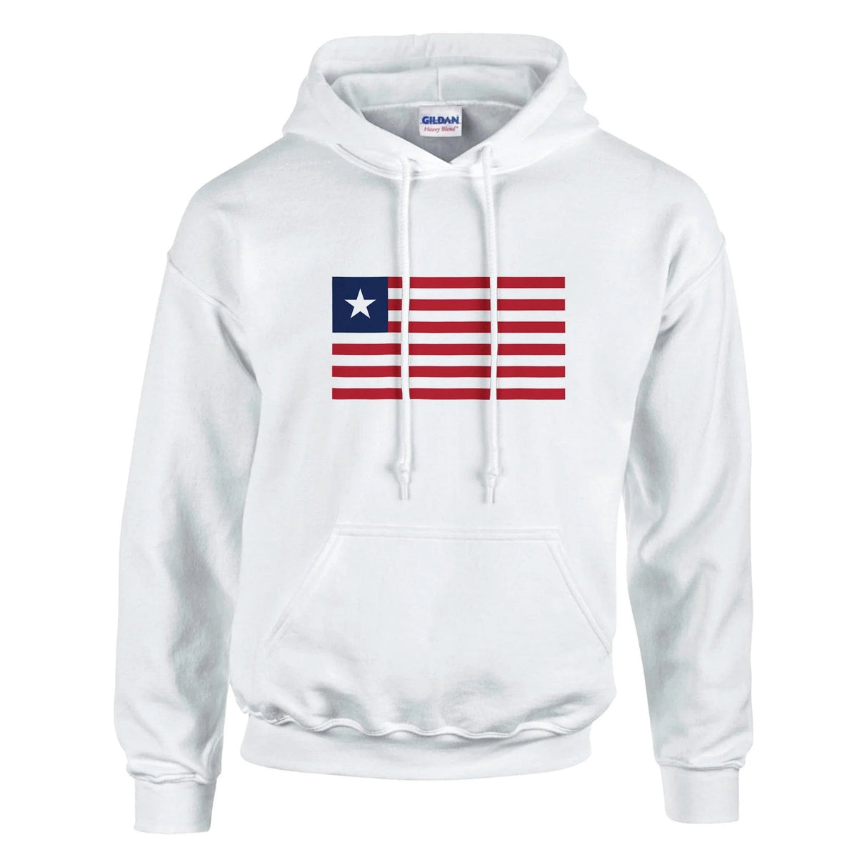 Sweat à capuche liberia coton mélangé broderie couleur