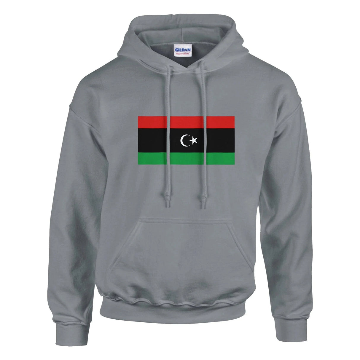 Sweat à capuche libye coton mélangé broderie couleur