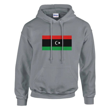 Sweat à capuche libye coton mélangé broderie couleur
