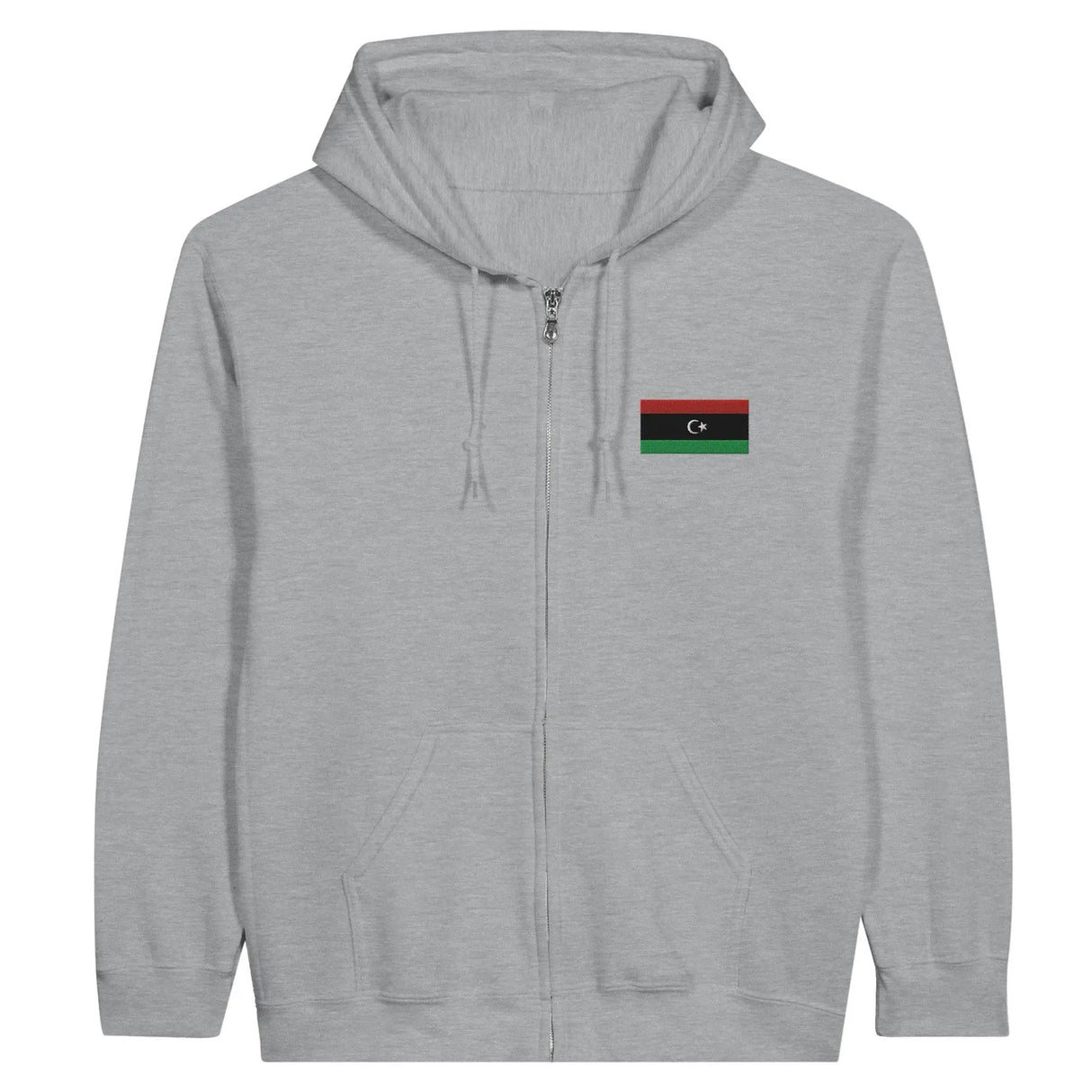 Sweat à capuche libye coton mélangé broderie couleur