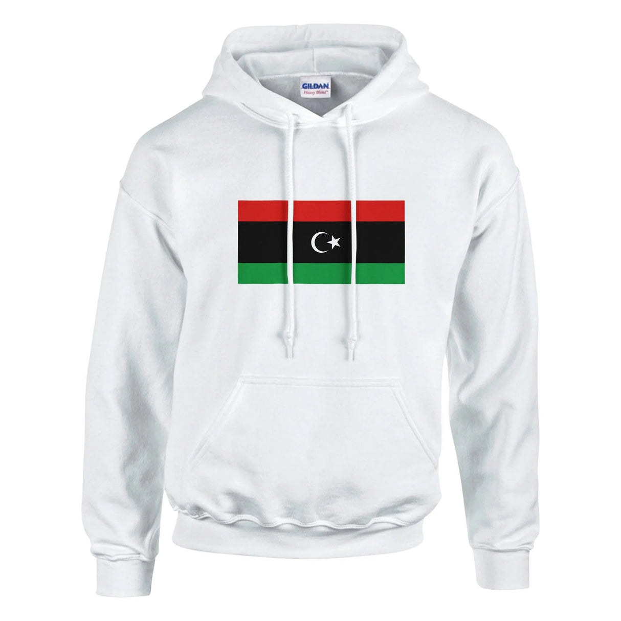Sweat à capuche libye coton mélangé broderie couleur