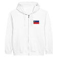 Sweat à capuche liechtenstein coton mélangé broderie couleur