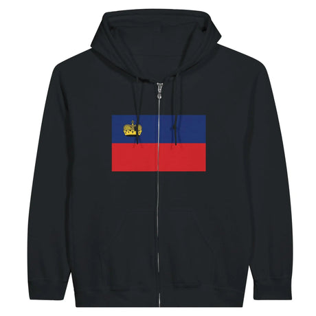 Sweat à capuche liechtenstein coton mélangé fermeture éclair